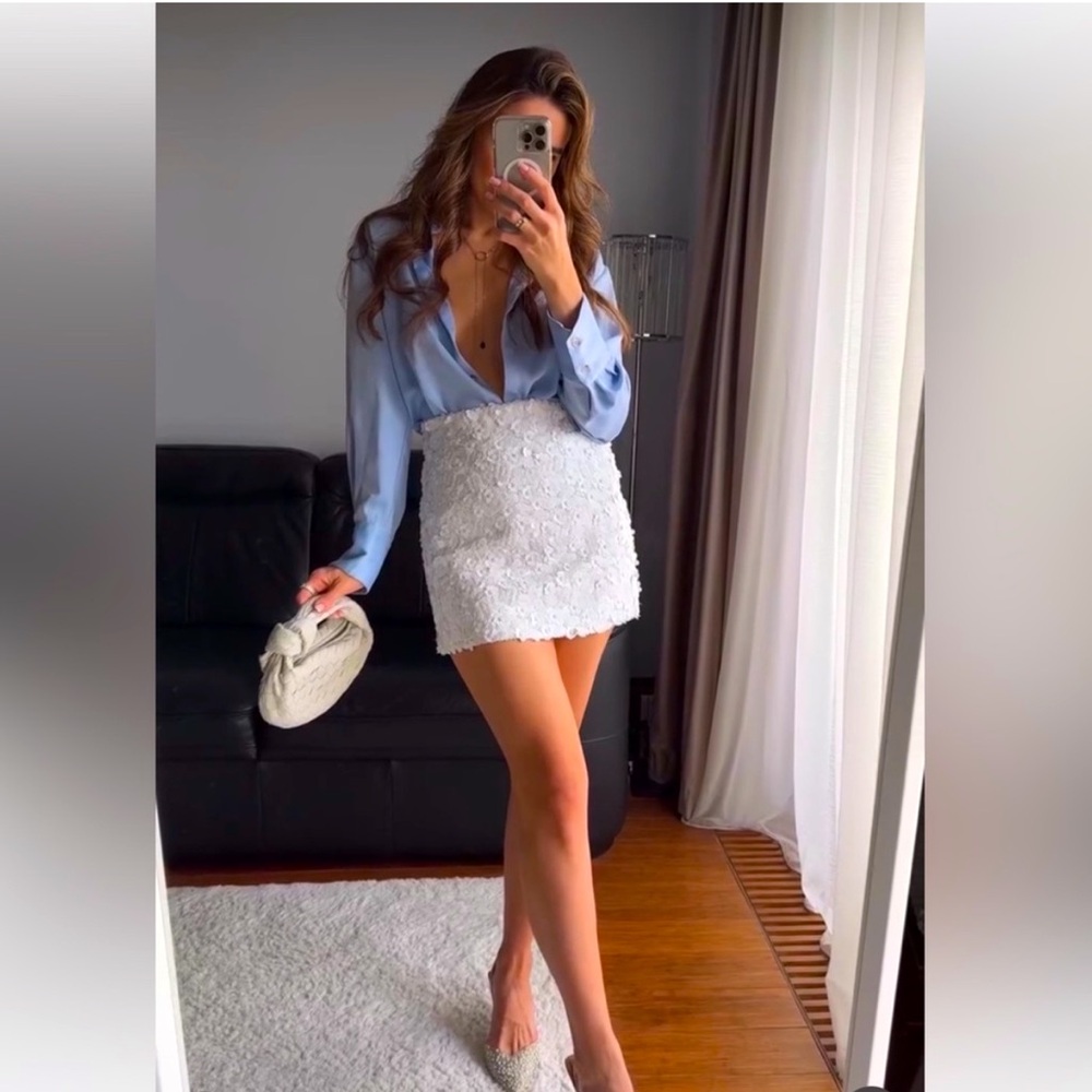SEQUIN MINI SKIRT ZW COLLECTION